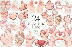 Cute Baby Hand Sublimation Bundle Product Image 1
