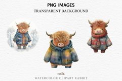 watercolor baby highland cow clipart, fairy tales nursery art, sublimation, cute children book Cute Baby Highland Cow Clipart PNG Scrapbooking Fairy Tale Art Image Watercolor Transparent Print illustration designs Nursery kids printable digital