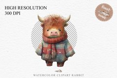 watercolor baby highland cow clipart, fairy tales nursery art, sublimation, cute children book Cute Baby Highland Cow Clipart PNG Scrapbooking Fairy Tale Art Image Watercolor Transparent Print illustration designs Nursery kids printable digital