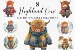 watercolor baby highland cow clipart, fairy tales nursery art, sublimation, cute children book Cute Baby Highland Cow Clipart PNG Scrapbooking Fairy Tale Art Image Watercolor Transparent Print illustration designs Nursery kids printable digital