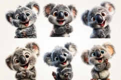 Baby Koala Clipart Bundle 27 PNG Cute Koala Art Product Image 4