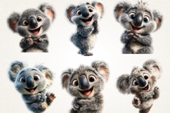 Baby Koala Clipart Bundle 27 PNG Cute Koala Art Product Image 5