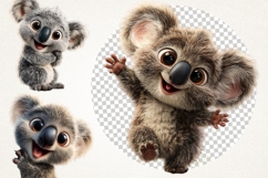 Baby Koala Clipart Bundle 27 PNG Cute Koala Art Product Image 6