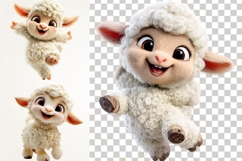 Cute Baby Lamb | 23 PNG Sheep Clipart Transparent BG Arts Product Image 5