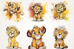 Cute Baby Lion 39 PNG Clipart Bundle 4K UHD Design Bundles Product Image 3