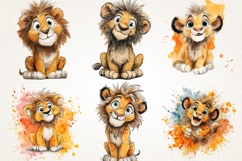 Cute Baby Lion 39 PNG Clipart Bundle 4K UHD Design Bundles Product Image 5