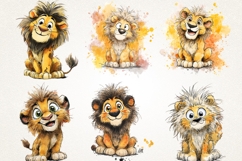 Cute Baby Lion 39 PNG Clipart Bundle 4K UHD Design Bundles Product Image 6