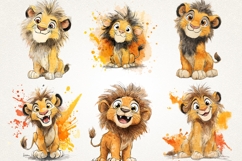 Cute Baby Lion 39 PNG Clipart Bundle 4K UHD Design Bundles Product Image 7