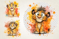 Cute Baby Lion 39 PNG Clipart Bundle 4K UHD Design Bundles Product Image 8