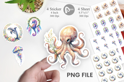 Cute Baby Ocean Animals Sticker Product Image 1