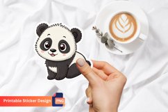 Cute Baby Panda Sticker, Adorable Animal Sticker Product Image 1