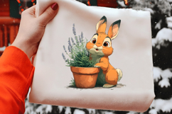 Cute Baby Rabbit Clipart Product Image 2