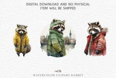 Cute Baby Raccoon Clipart PNG Scrapbooking Nursery Fairy Tale Art Image Watercolor Transparent Print illustration designs sublimation kids printable digital