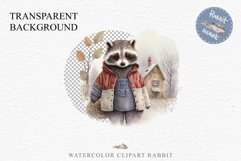 Cute Baby Raccoon Clipart PNG Scrapbooking Nursery Fairy Tale Art Image Watercolor Transparent Print illustration designs sublimation kids printable digital watercolor baby Raccoon, fairy tales clipart, sublimation nursery wall art, cute children book