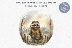 Cute Baby Raccoon Clipart PNG Scrapbooking Nursery Fairy Tale Art Image Watercolor Transparent Print illustration designs sublimation kids printable digital watercolor baby Raccoon, fairy tales clipart, sublimation nursery wall art, cute children book