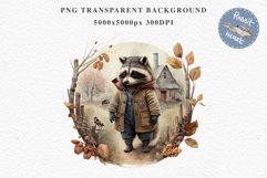 Cute Baby Raccoon Clipart PNG Scrapbooking Nursery Fairy Tale Art Image Watercolor Transparent Print illustration designs sublimation kids printable digital watercolor baby Raccoon, fairy tales clipart, sublimation nursery wall art, cute children book