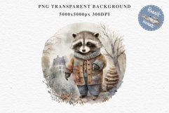 Cute Baby Raccoon Clipart PNG Scrapbooking Nursery Fairy Tale Art Image Watercolor Transparent Print illustration designs sublimation kids printable digital watercolor baby Raccoon, fairy tales clipart, sublimation nursery wall art, cute children book