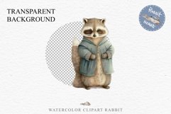 Cute Baby Raccoon Clipart PNG Scrapbooking Nursery Fairy Tale Art Image Watercolor Transparent Print illustration designs sublimation kids printable digital watercolor baby Raccoon, fairy tales clipart, sublimation nursery wall art, cute children book