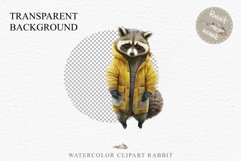 Cute Baby Raccoon Clipart PNG Scrapbooking Nursery Fairy Tale Art Image Watercolor Transparent Print illustration designs sublimation kids printable digital watercolor baby Raccoon, fairy tales Raccoon clipart, sublimation nursery, cute children book