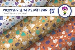 Cute Baby Seamless Patterns 12. Digital Paper Product Image 2