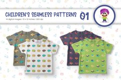 Cute Baby Seamless Patterns 01 Product Image 3