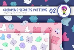 Cute Baby Seamless Patterns 02. Digital Paper Product Image 2