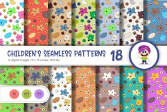 Cute Baby Seamless Patterns 18. Digital Paper Product Image 1