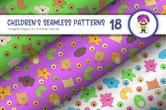 Cute Baby Seamless Patterns 18. Digital Paper Product Image 2