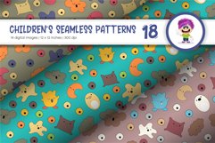 Cute Baby Seamless Patterns 18. Digital Paper Product Image 5