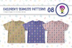 Cute Baby Seamless Patterns 08. Digital Paper Product Image 5