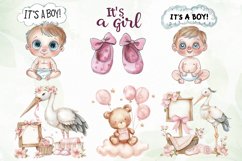 Cute Baby Shower Watercolor Sublimation Product Image 6