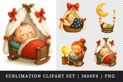 Cute Baby clipart printable sublimation design png Product Image 1
