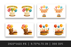 Cute Baby mug wrap printable sublimation design Product Image 2