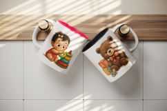 Cute Baby mug wrap printable sublimation design Product Image 3