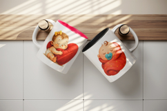 Cute Baby mug wrap printable sublimation design Product Image 3