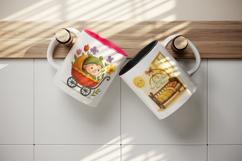 Cute Baby mug wrap printable sublimation design Product Image 3