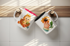 Cute Baby mug wrap printable sublimation design Product Image 3