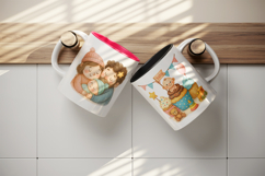 Cute Baby mug wrap printable sublimation design Product Image 3