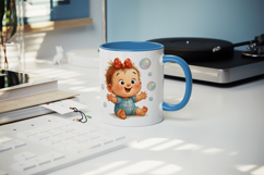 Cute Baby mug wrap printable sublimation design Product Image 5