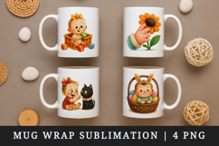 Cute Baby mug wrap printable sublimation design Product Image 1