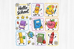 Cute Back To School Supplies Clipart Bundle Product Image 2