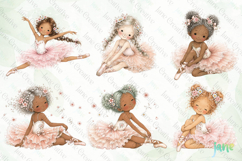 Cute Ballerina Sublimation Clipart Bundle Product Image 4