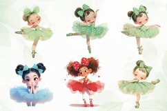 Cute Ballerina Watercolor Sublimation Product Image 5