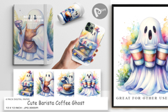 Cute Barista Coffee Digital Paper Product Image 1