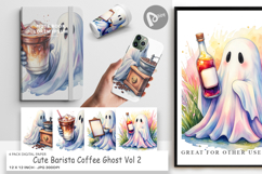 Cute Barista Coffee Digital Paper Product Image 1