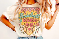 Baseball Ice Cream Drip PNG, Baseball Mama PNG, Game Day PNG Product Image 2