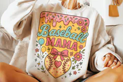 Baseball Ice Cream Drip PNG, Baseball Mama PNG, Game Day PNG Product Image 4