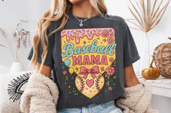 Baseball Ice Cream Drip PNG, Baseball Mama PNG, Game Day PNG Product Image 1