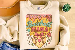 Baseball Ice Cream Drip PNG, Baseball Mama PNG, Game Day PNG Product Image 3