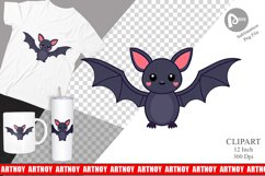 Clipart Cute Bat Product Image 1